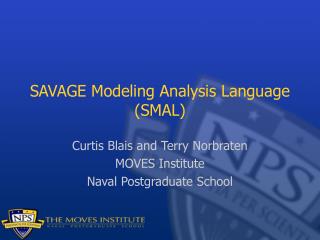 SAVAGE Modeling Analysis Language (SMAL)