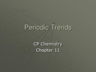 Periodic Trends