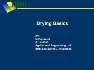 Drying Basics