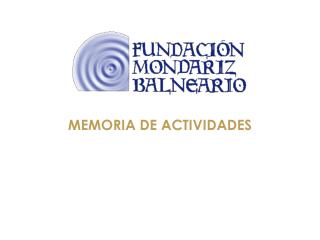 MEMORIA DE ACTIVIDADES