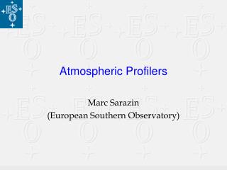 Atmospheric Profilers