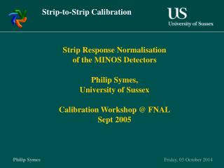 Strip-to-Strip Calibration