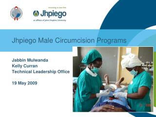 Jhpiego Male Circumcision Programs