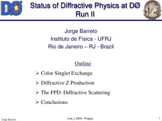 Status of Diffractive Physics at DØ Run II