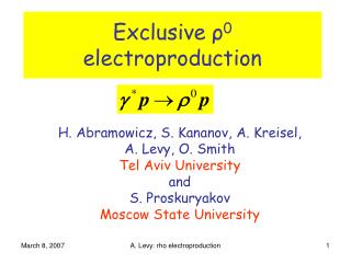Exclusive ρ 0 electroproduction
