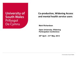 Co-production, Widening Access and mental health service users