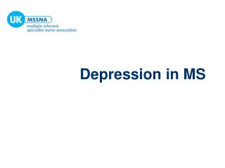 Depression in MS