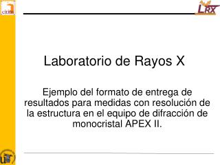 Laboratorio de Rayos X