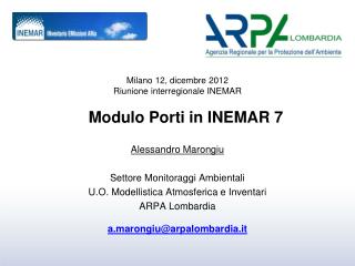 Modulo Porti in INEMAR 7