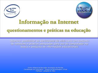 Informação na Internet