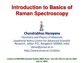 Introduction to Basics of Raman Spectroscopy