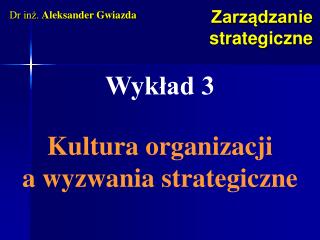 Zarządzanie strategiczne