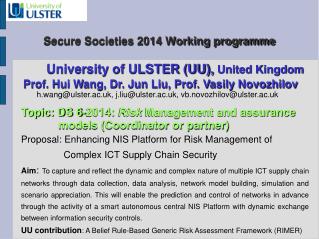 Secure Societies 2014 Working programme