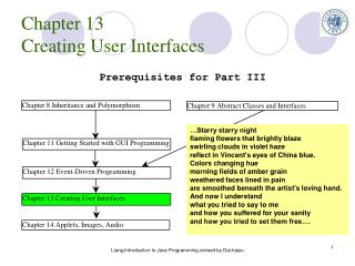 Chapter 13 Creating User Interfaces