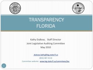 TRANSPARENCY FLORIDA