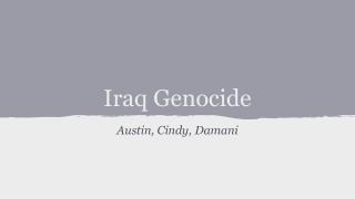 Iraq Genocide