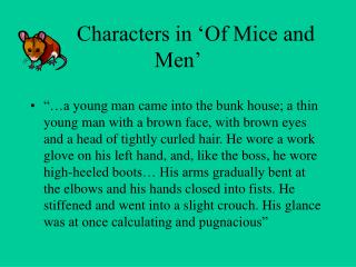 Characters in ‘Of Mice and Men’