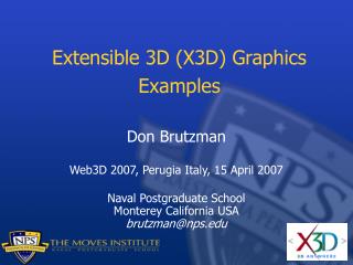 Extensible 3D (X3D) Graphics Examples