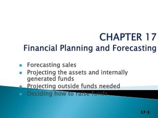 CHAPTER 17 Financial Planning and Forecasting