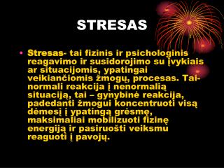 STRESAS