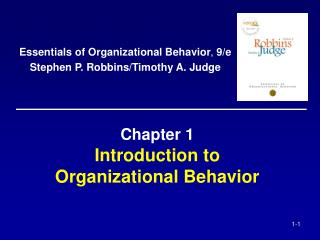 Chapter 1 Introduction to Organizational Behavior