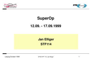 SuperOp 12.09. - 17.09.1999