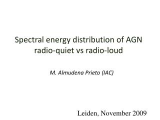 Spectral energy distribution of AGN radio-quiet vs radio-loud