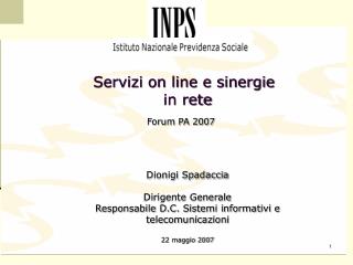 Servizi on line e sinergie in rete