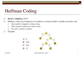 Huffman Coding