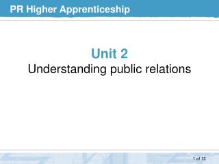 PR Higher Apprenticeship