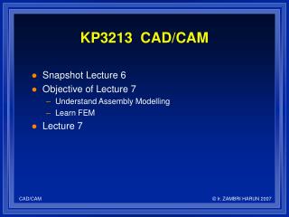 KP3213 CAD/CAM