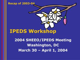 IPEDS Workshop