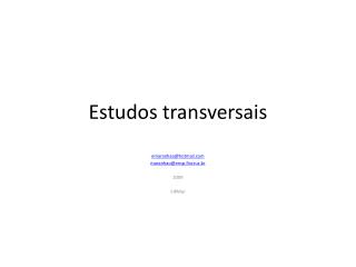 Estudos transversais