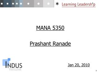 MANA 5350 Prashant Ranade