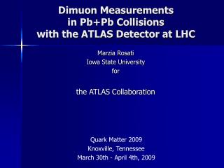 Dimuon Measurements in Pb+Pb Collisions with the ATLAS Detector at LHC