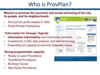 Who is ProvPlan?