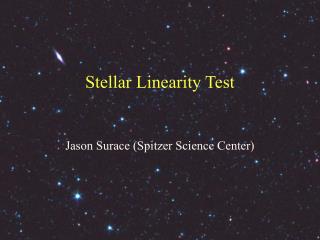 Stellar Linearity Test