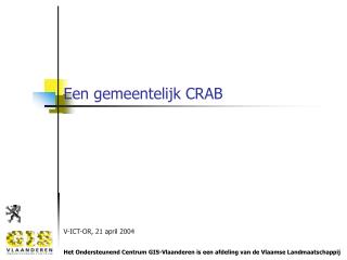 Een gemeentelijk CRAB