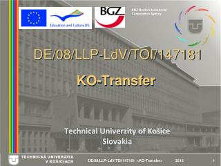 DE/08/LLP-LdV/TOI/147181 KO-Transfer