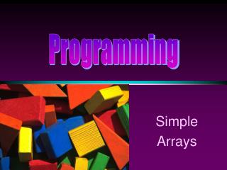 Simple Arrays