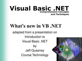 What’s new in VB .NET
