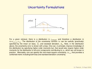 Uncertainty Formulations