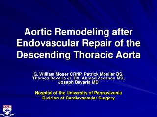 Aortic Remodeling after Endovascular Repair of the Descending Thoracic Aorta