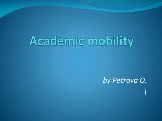 Academic mobility