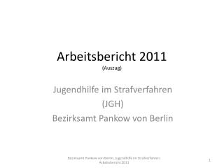 Arbeitsbericht 2011 (Auszug)