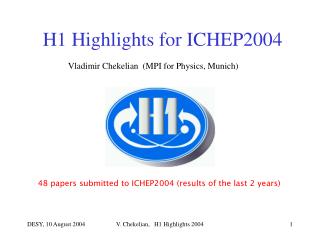 H1 Highlights for ICHEP2004