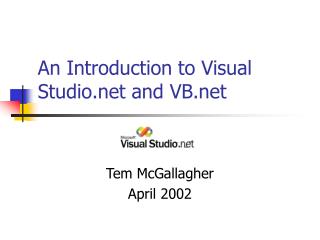 An Introduction to Visual Studio and VB