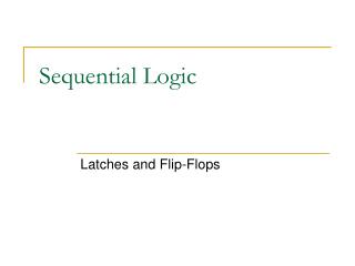 Sequential Logic