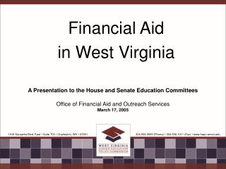 Financial Aid in West Virginia