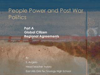 People Power and Post War Politics